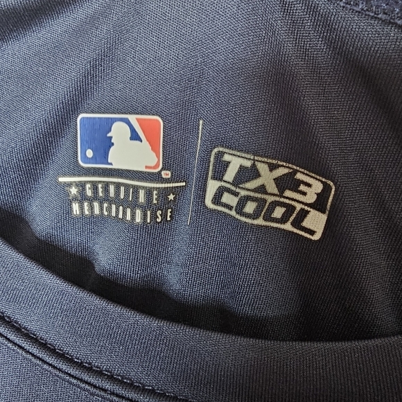 MLB Houston Astros Tee Shirt Mens L Baseball Fan Merch‎ Blue Orange - Picture 13 of 15